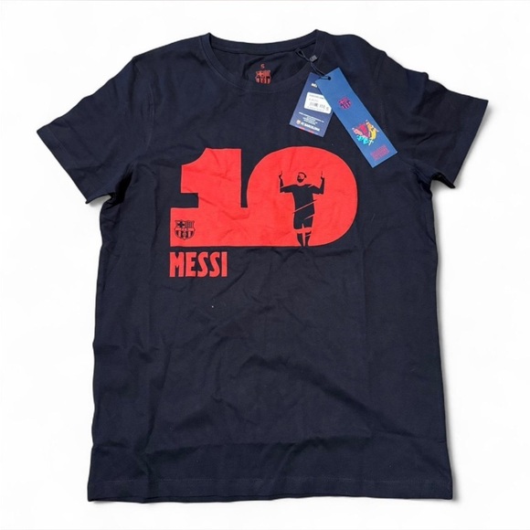 Fc Barcelona Other - FC Barcelona Navy Messi T-Shirt Size Small